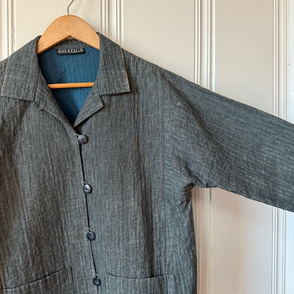 Asiatica Kansas City Indigo Dyed Quilted Jacket - Picture 5 of 8